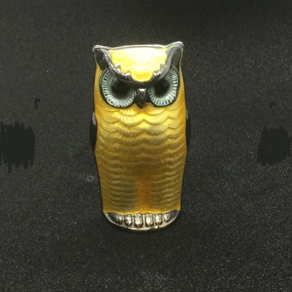 David Anderson Norway Enamel Owl Sterling Silver 925 Vintage - Picture 4 of 6